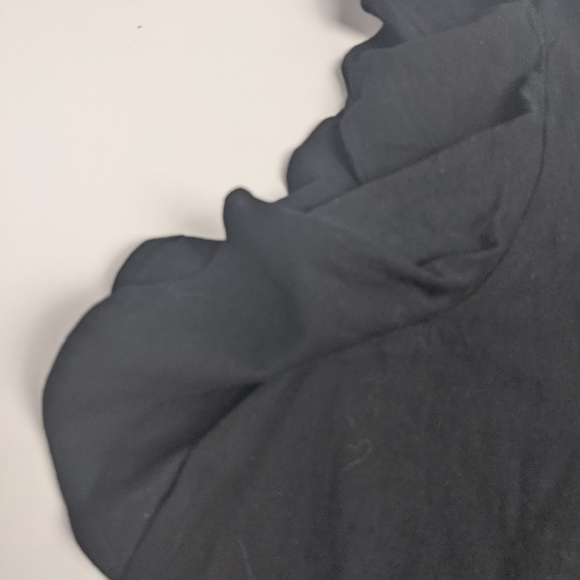 J Crew Factory NWT Black Dress Frill Sleeve Small - Picture 5 of 5
